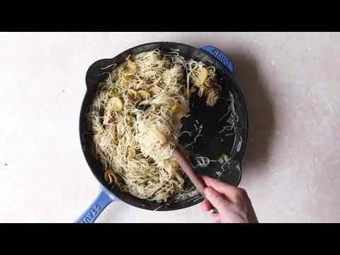 20 minute lemon butter pasta with ricotta and spicy breadcrumbs