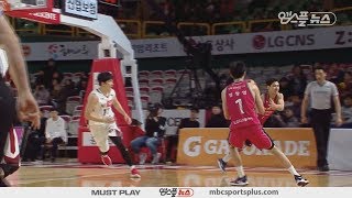 Yaung Woo-Sub's Hustle Play! | Sakers vs Sonicboom | 20171213 | 2017-18 KBL