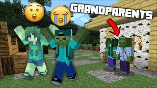 MARK FRIENDLY ZOMBIE GRANDPARENTS VISIT BABY ZOMBIE HOUSE! DANGEROUS GRANDPARENTS! Minecraft Mods