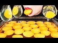 ASMR RAW EGG YOLK EDIBLE WATER BOTTLE *NO PLASTIC HOW TO MAKE GIANT POPPING BOBA EATING SOUNDS ABBEY