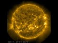 Unsere Sonne vom 15.09.24 bis 21.09.24 (TIMELAPSE) SDO/AIA 0171(gold) + Größenvergleich zu Planeten