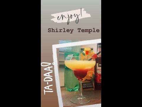 Shirley Temple alcohol free cocktail/Ширли Темпл безалкогольный коктель
