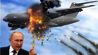 1 minute ago! Putin is Angry. Russian C-130 Military Transport Plane Blown Up by US S-300 Missile