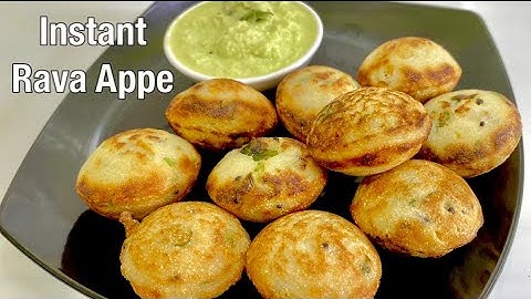Instant Rava Appe | Quick & Healthy Breakfast Recipe | Sooji Appe | सूजी अप्पे