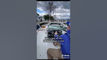 Bridge Marina Docking How-To: Making a 90 Degree Turn into the Slip #boat #boating #docking #howto