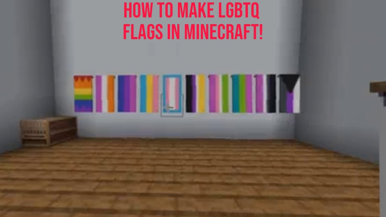 How to make LGBTQ flags in Minecraft! (Simple banner designs 6) YouTube