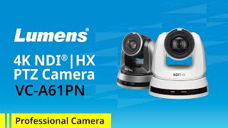 VC A61PN 4K NDI HX PTZ Camera Lumens