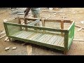 Easy Way to Make Chicken Cage Using Wood and Iron Net