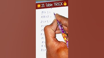 💥21 Table TRICK🔥🔥| Very Easy Table Tricks | 1 to 50 tables | pahada sikhne ka trick #tables #shorts