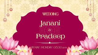 WEDDING | Janani weds Pradeep
