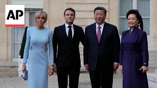 Chinese President Xi Jinping and wife in Paris for state dinner
