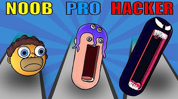 NOOB vs PRO vs HACKER in Hopping Heads