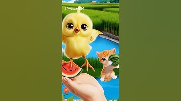 Anak ayam dan kucing lucu #cat #kucinglucuiimut #funny #kucingimut #catlover #comedy #cute #animals