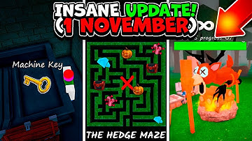 EVERYTHING ABOUT HEDGE MAZE HALLOWEEN UPDATE in 99 NIGHTS IN THE FOREST! 🤯