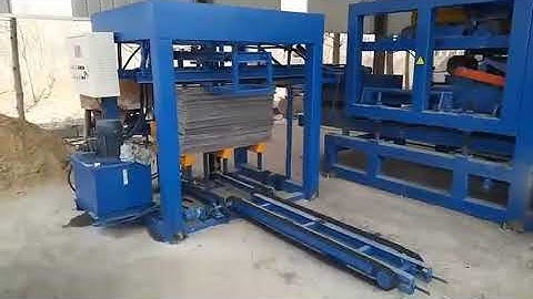 complete QT4-15 automatic hydraulic concrete hollow block making machine production line equipment