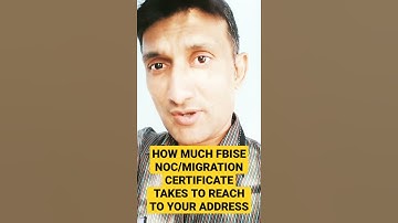 HOW MUCH FBISE NOC/MIGRATION CERTIFICATE TAKES TO REACH TO YOUR ADDRESS