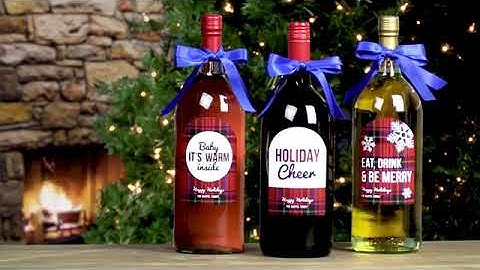 How to make Personalised Holiday Wine labels