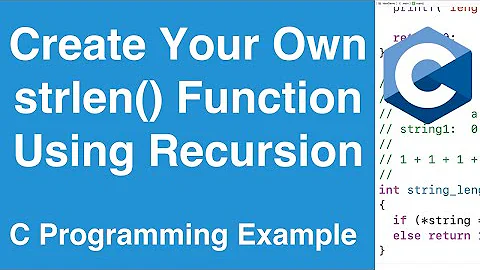Calculate String Length Using Recursion | C Programming Example