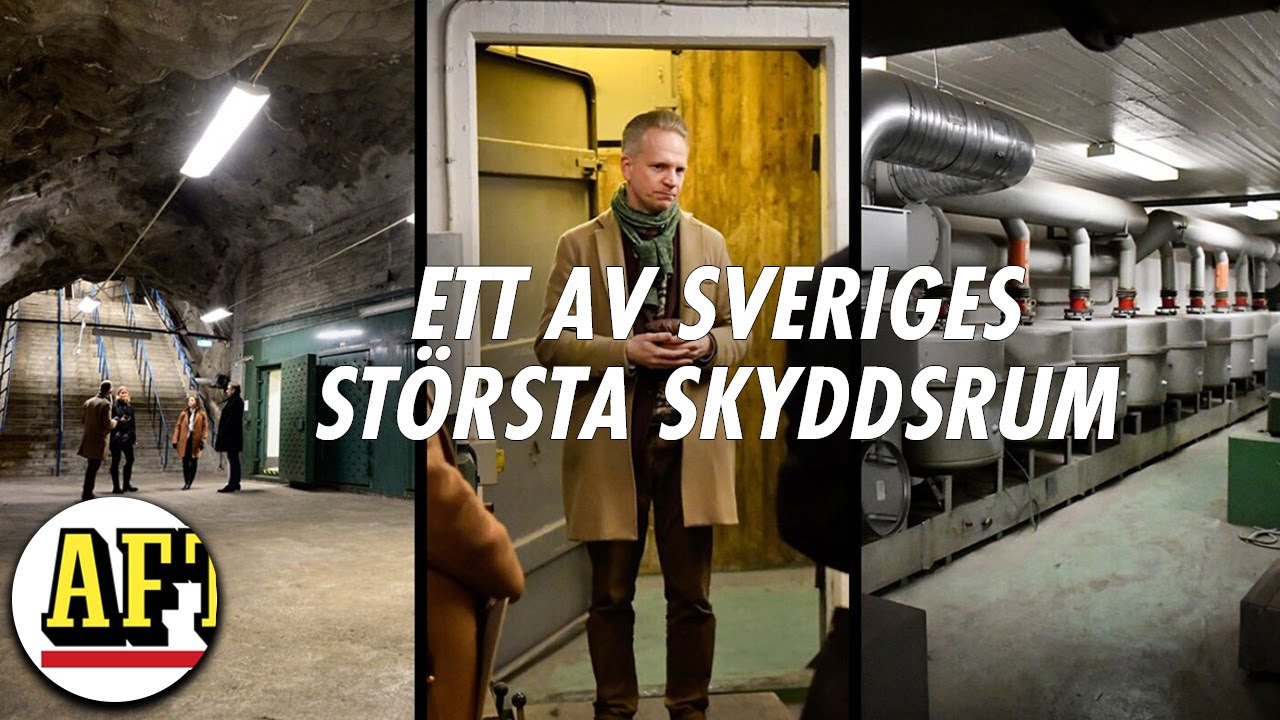 Följ med ned i ett av Sveriges största skyddsrum: ”Rejäla doningar”