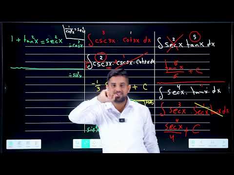 تكامل الدوال المثلثية في محاضرة واحدة المراجعة الذهبية المركزة رياضيات السادس العلمي الفصل 4