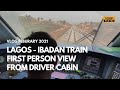 Lagos Ibadan Railway: View from the driver's cabin 😀(1080P)