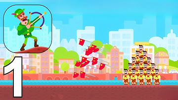 Bowmasters Gameplay walkthrough part 1 (iOS Android)