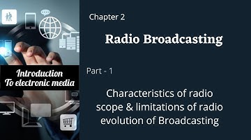 CALICUT UNIVERSITY 2ND SEM BA ENGLISH INTRODUCTION TO ELECTRONIC MEDIA CHAPTER2 RADIO BROADCASTING 1