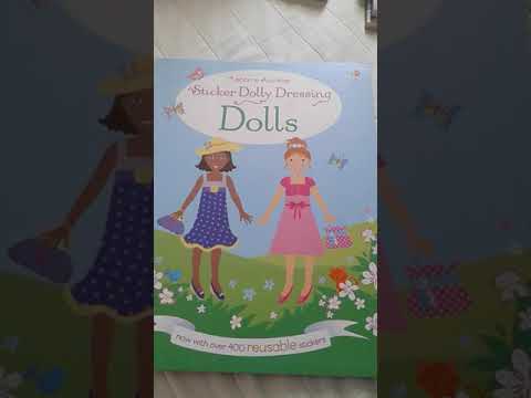 Peek inside Usborne Activity Sticker Dolly Dressing Dolls