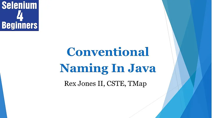 ✔ Conventional Naming In Java | (Video 17)