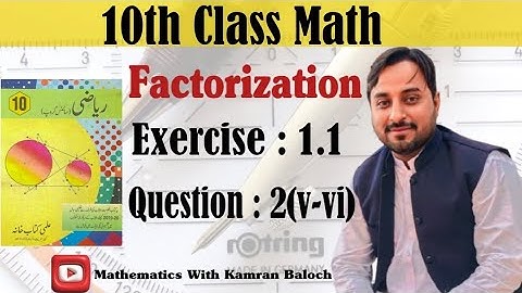 10th Class Math | Exercise 1.1 Question No.2(v-vi) |Solution in Urdu medium | Ex 1.1-Q No.2(v-vi)