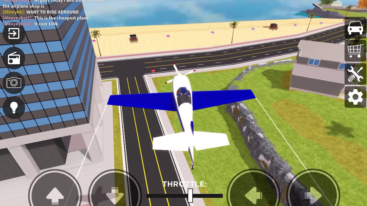 Where the airplane shop is in vehicle legends YouTube