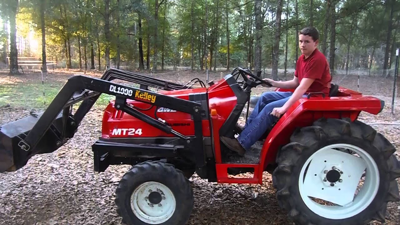 Mitsubishi tractor - YouTube