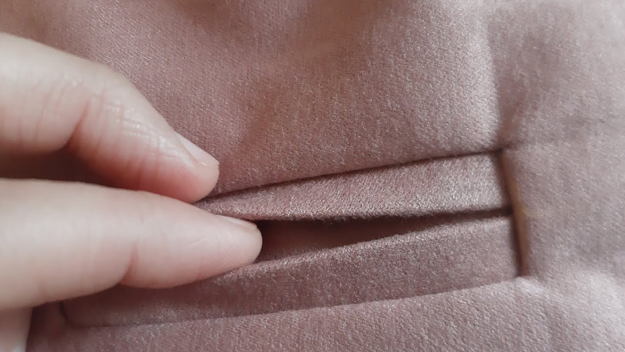 COUDRE UNE POCHE PASSEPOILÉE /جيب باسبوال من 2 قطع