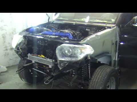 УАЗ ПАТРИОТ V8 2UZ FE - пробный выезд из гаража на АКПП УАЗ ПАТРИОТ V8 2UZ FE - пробный выезд из гаража на АКПП