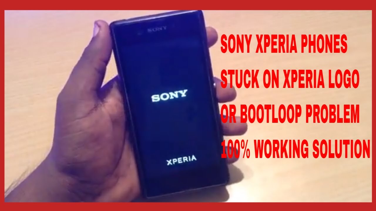 how to fix sony xperia phones stuck on xperia logo or bootloop problem -  YouTube