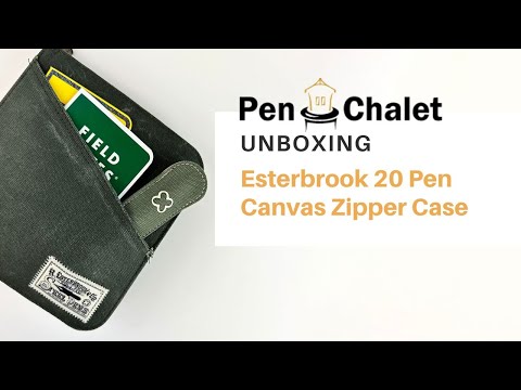 Unboxing The Esterbrook 20-Pen Canvas Zipper Pen Case - Discover The Ultimate Pen Storage Solution