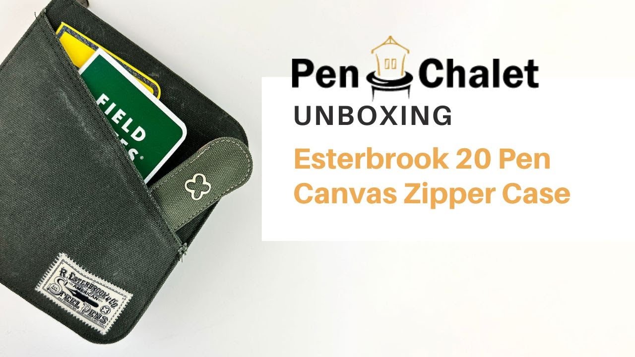 Esterbrook 20 Pen Zipper Case - Army Green