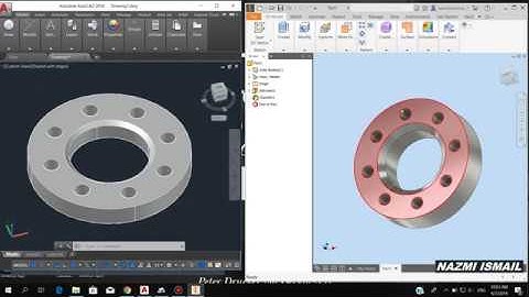 #016 I Autodesk AutoCAD vs Autodesk Inventor #1 I Nazmi Ismail