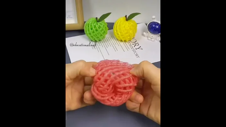 how to make an apple with net foam| reuse net foam #shots#youtubeshorts#yt@educationalcraft8909