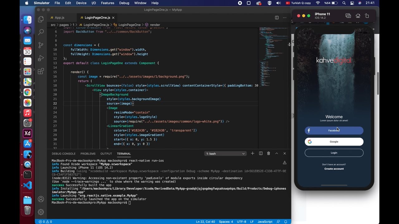 RNUI - React Native Login Forms UI Kit Installation Guide - YouTube