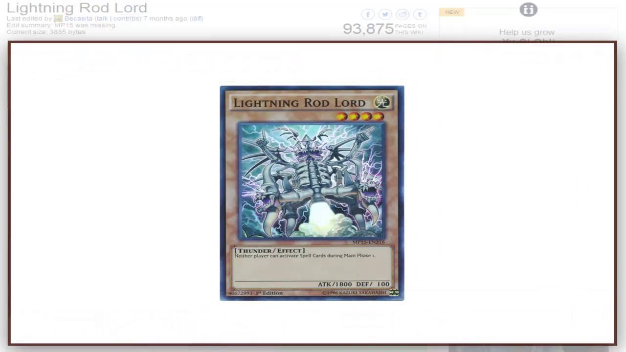 Yu-Gi-Oh Discussion #95: Lightning Rod Lord