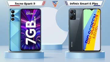 Tecno Spark 9 Vs Infinix Smart 6 Plus | Infinix Smart 6 Plus Vs Tecno Spark 9