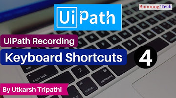 uipath important shortcuts | Recording shortcut key in uipath | Uipath tutorial (uipath shortcut)