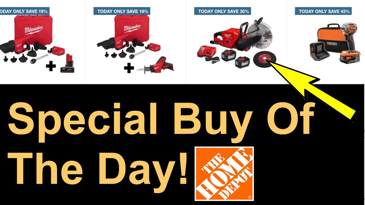 Special Buy Of The Day Home Depot YouTube