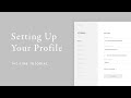 Setting up your profile  pictime tutorial