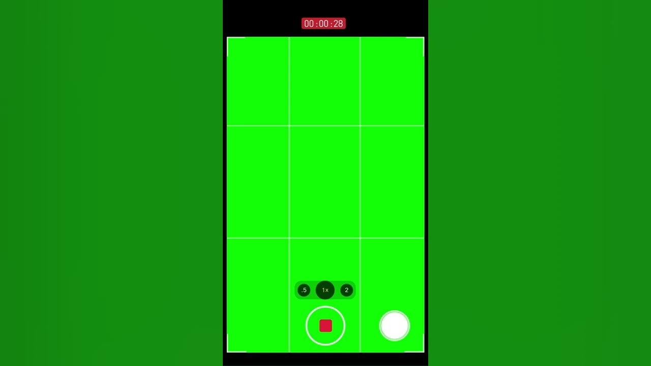 iPhone Camera Recording overlay Green Screen 4K Snowman Digital YouTube