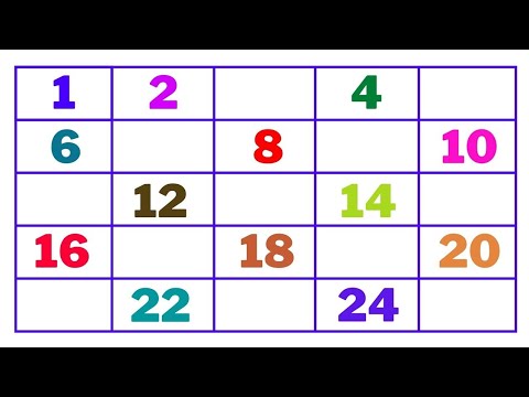 Find The Missing Numbers || Missing Numbers 1 to 25 || Math Worksheet || kids video