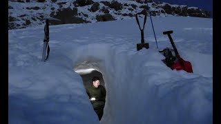 ❄️Construyendo una cueva de nieve | Noche en el Castro Valnera ❄️