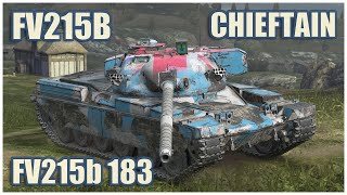 Chieftain Mk. 6, FV215b & FV215b 183 • WoT Blitz Gameplay screenshot 5