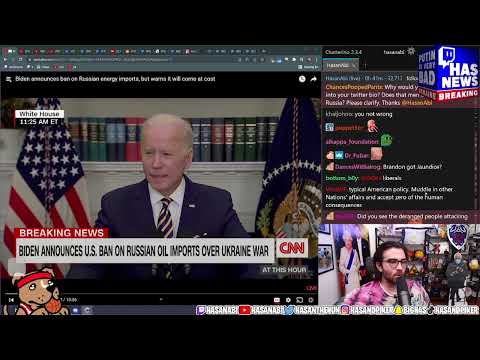 Thumbnail for hasanabi is in love with joe biden